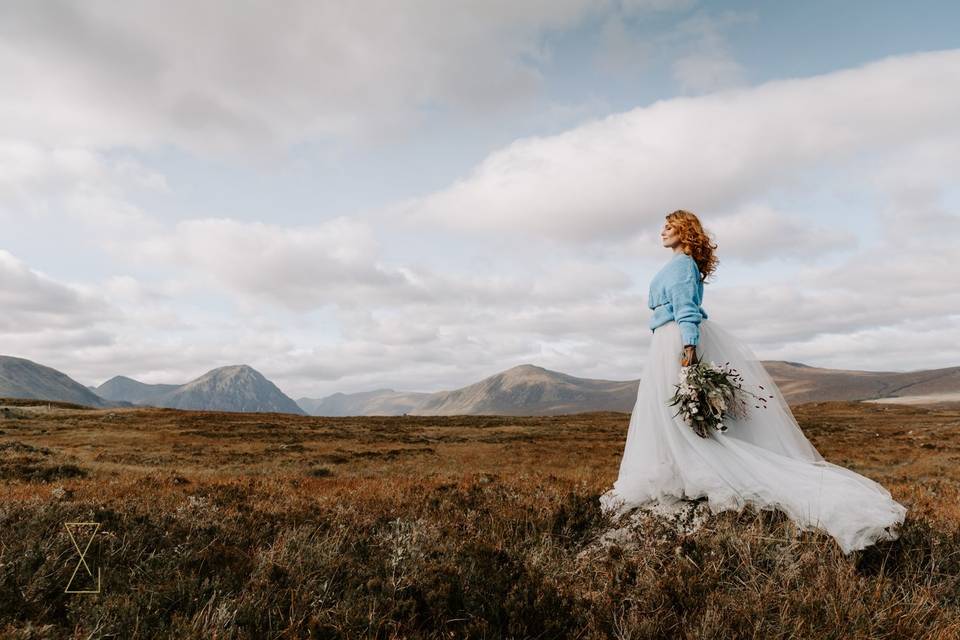 Portrait of a real bride