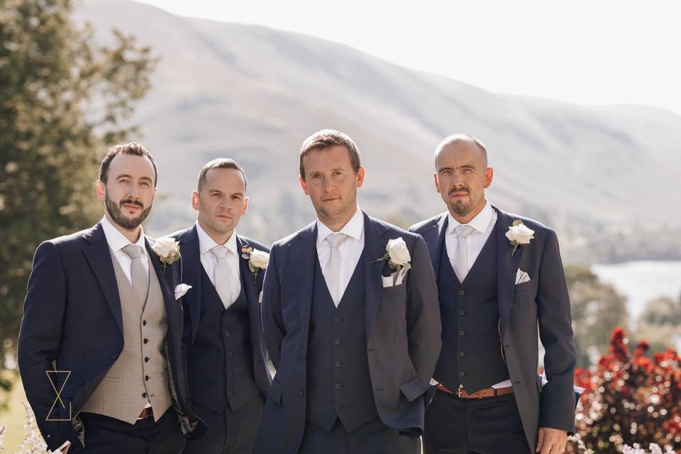 Stylish groomsmen