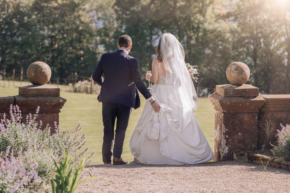 Bride and father