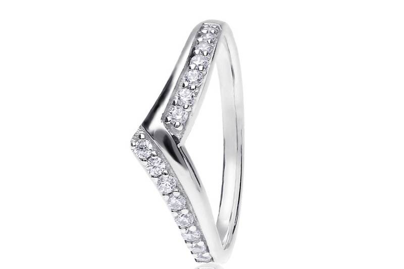 Shaped Diamond Wedding Rings