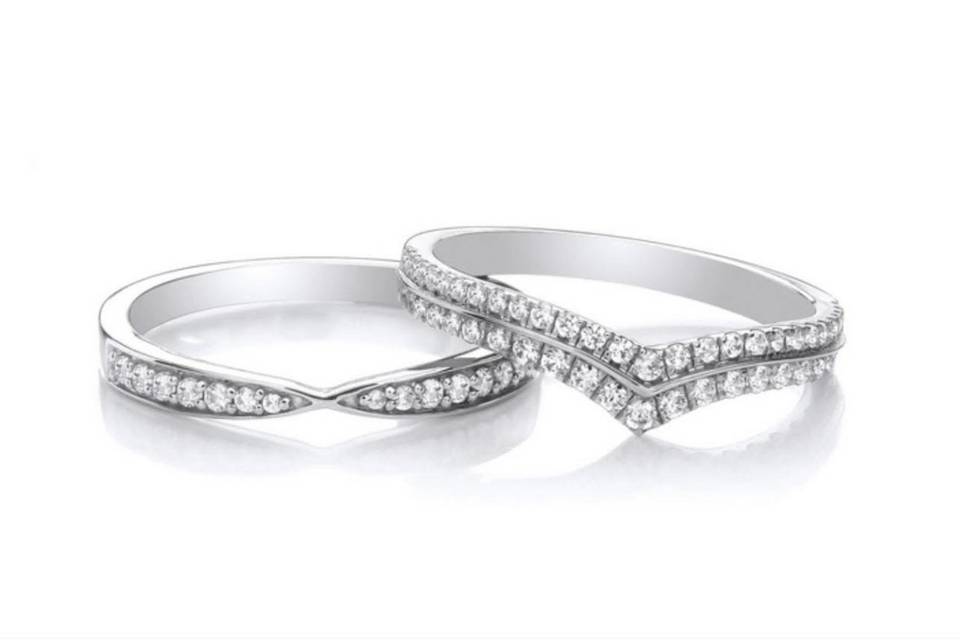 Diamond Shaped Rings