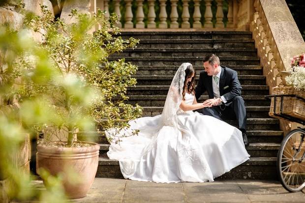 Perron Steps at Hagley Hall, Premier Wedding Venue in the West Midlands and Worcestershire