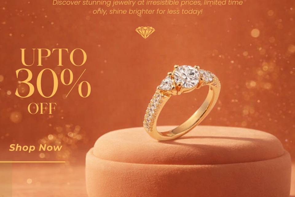 Gold diamond ring