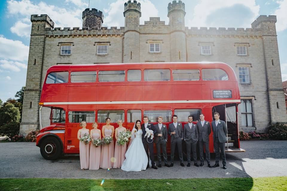 Bus Castle Wedding