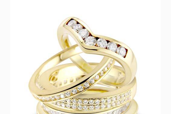 Palladium wedding rings