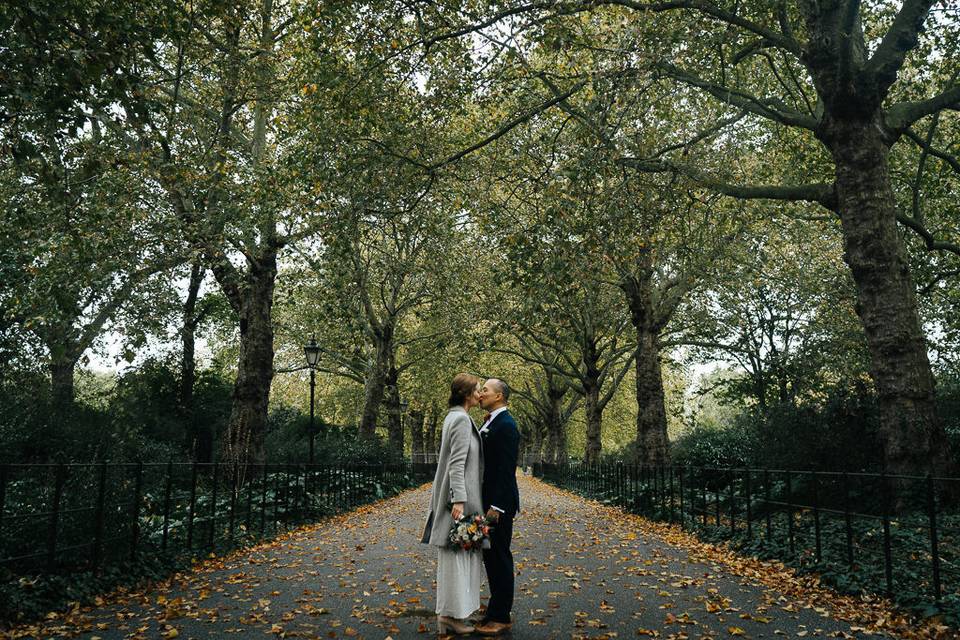 Outdoor autumn wedding