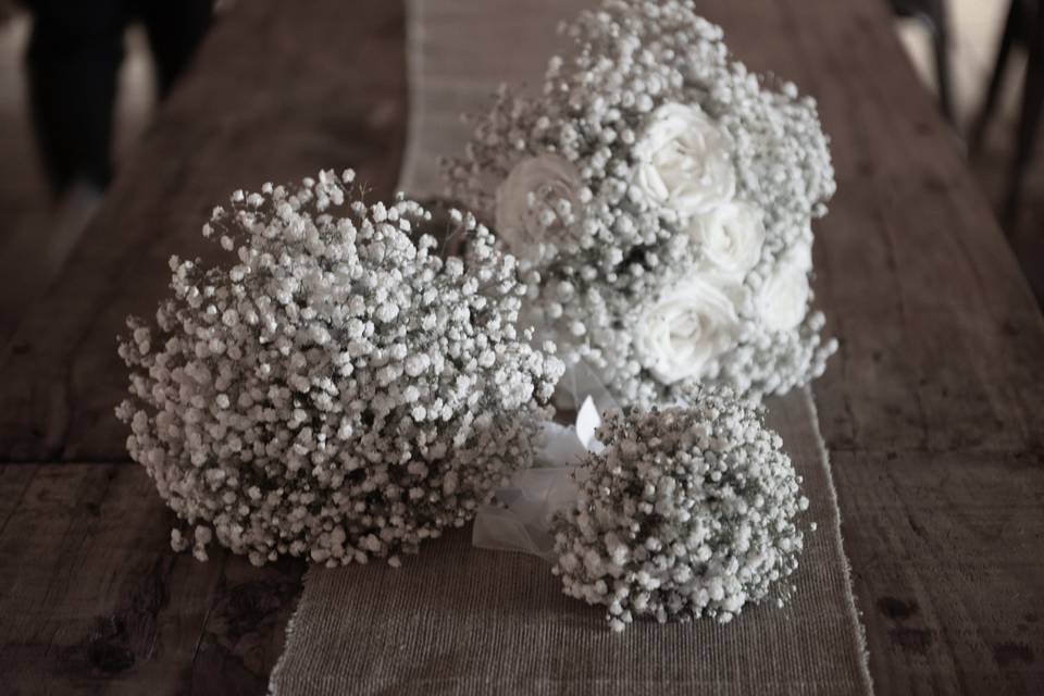 Gypsophila bouquets