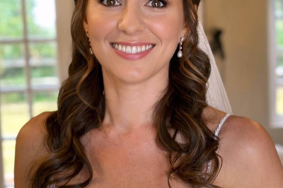 Bridal makeup and hair