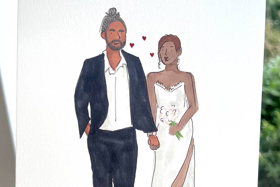 Harley Sindall - Live Wedding Illustrator
