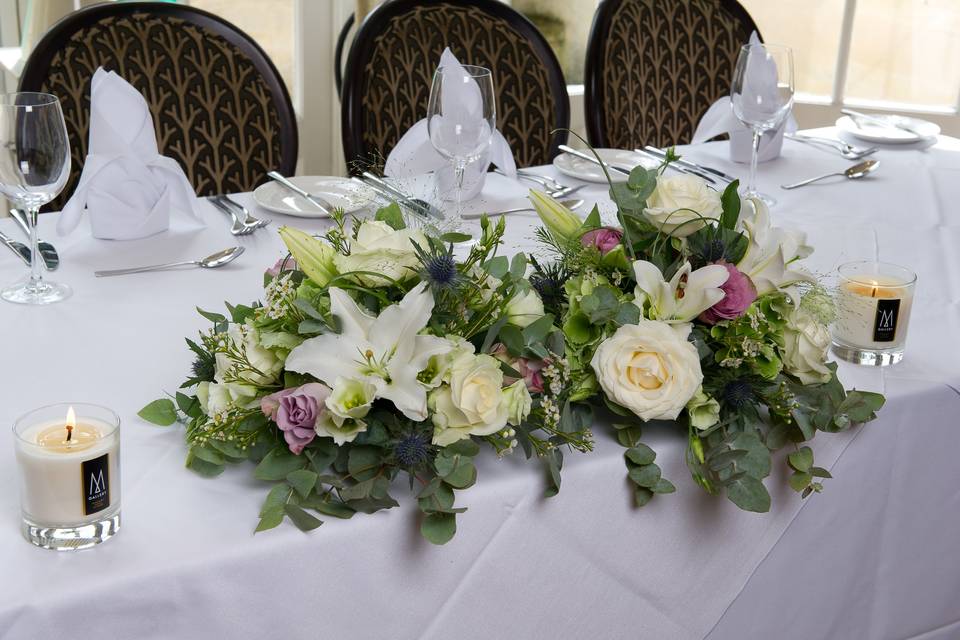 Floral table decor