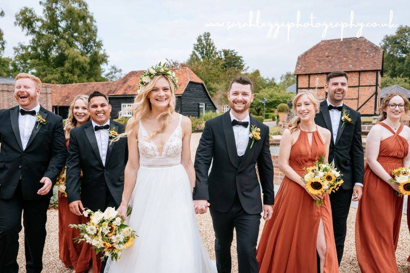 Terracotta, sunflower wedding