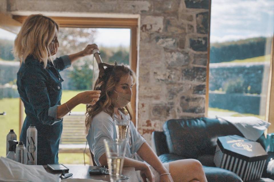 Bride prep