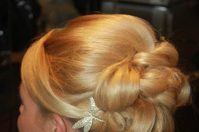 Barreled chignon