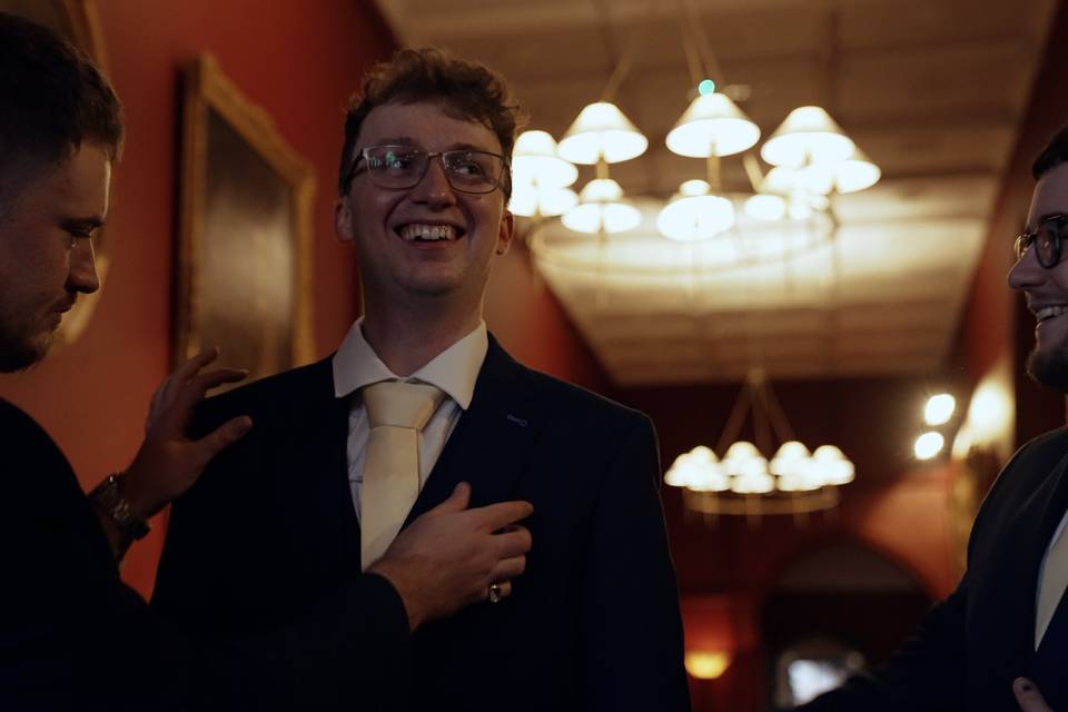 The nerves before the ceremony