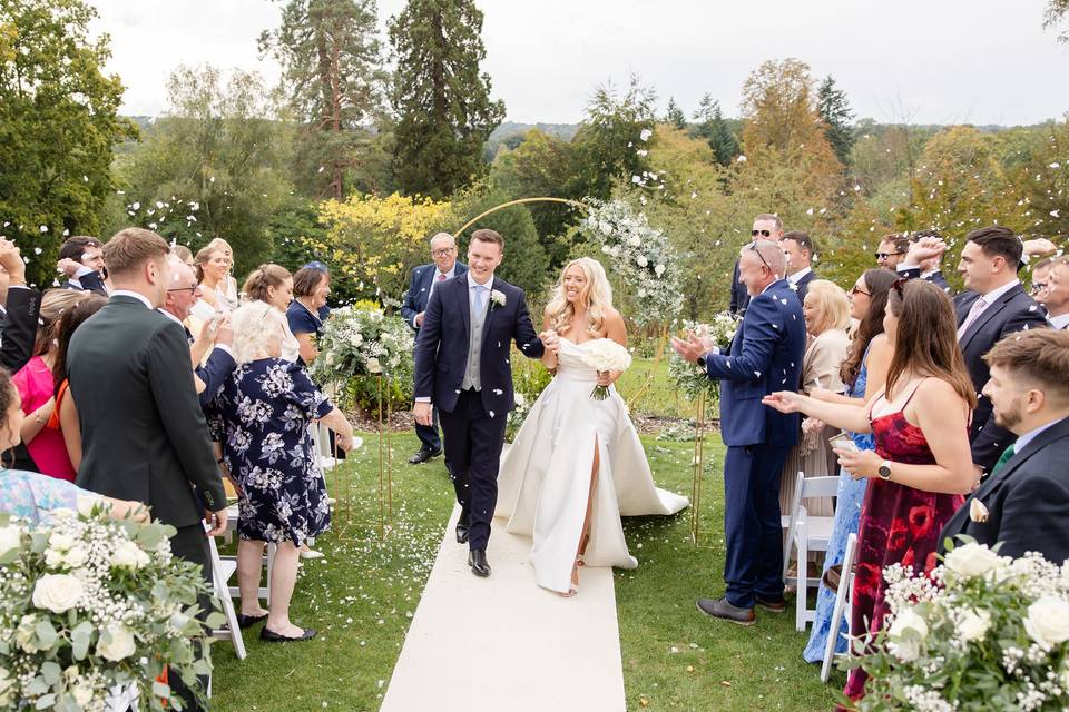 Ceremony on the lawn