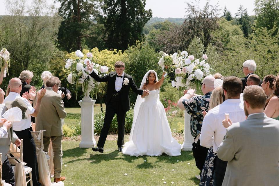Ceremony on the lawn