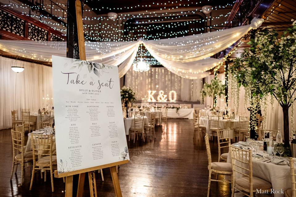 Theatre evening reception