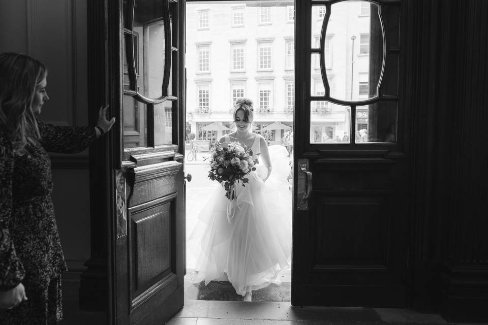 Documentary bridal photo