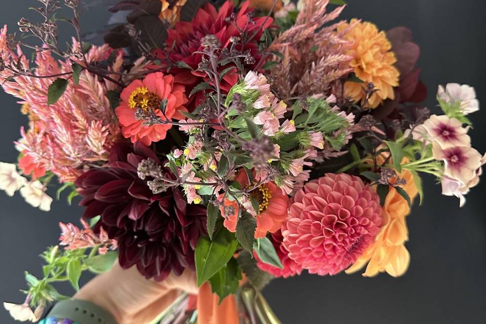 Autumnal British bouquet