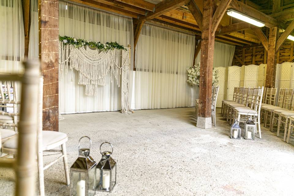 The Boundary - inside Scoreboard Barn