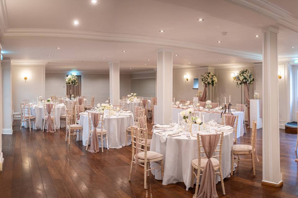 Wedding breakfast room