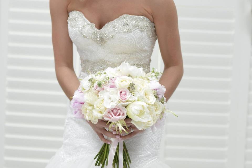 Bride getting ready