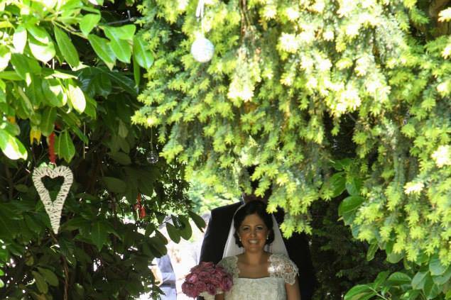 A beautiful couple's wedding