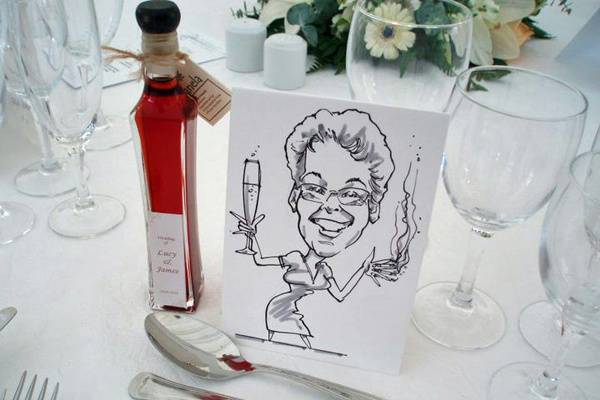 Place Setting Caricature