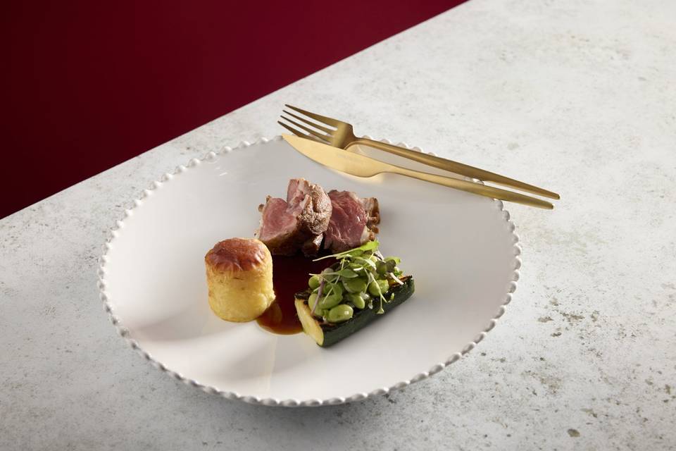 Lamb Rump with Fondant Potatoe