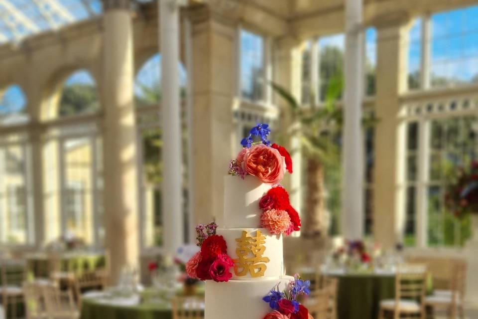 Cake with flowersat Syon House
