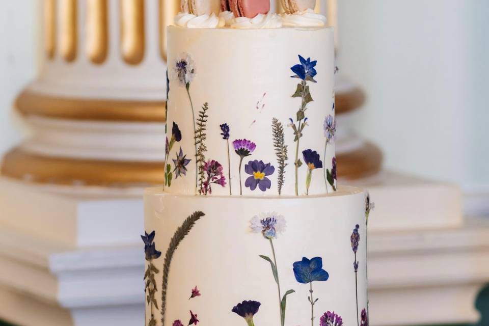 Pressed flower at venue