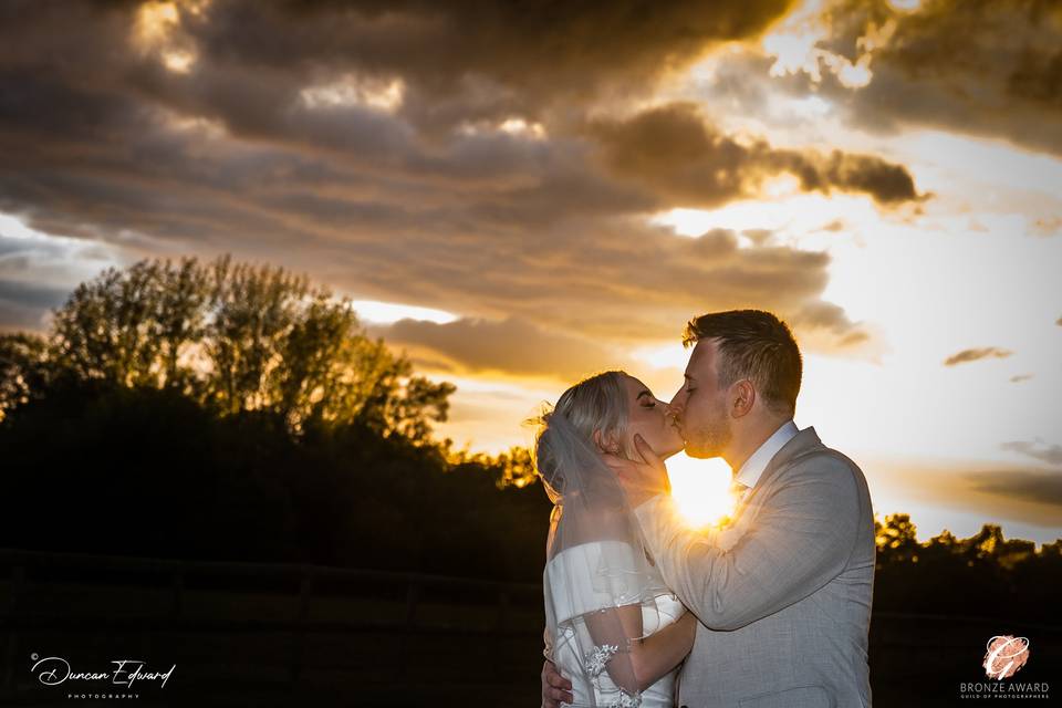 Sunset kiss