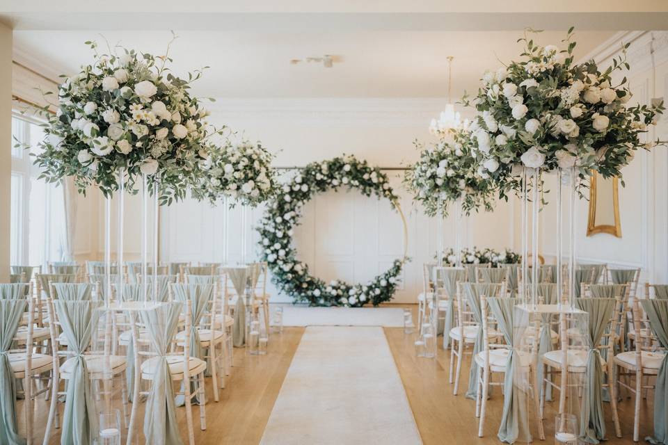 Empty ceremony room