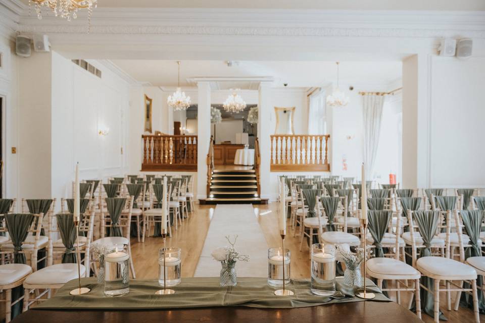 Empty ceremony room