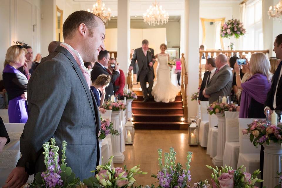 West Tower wedding ceremony