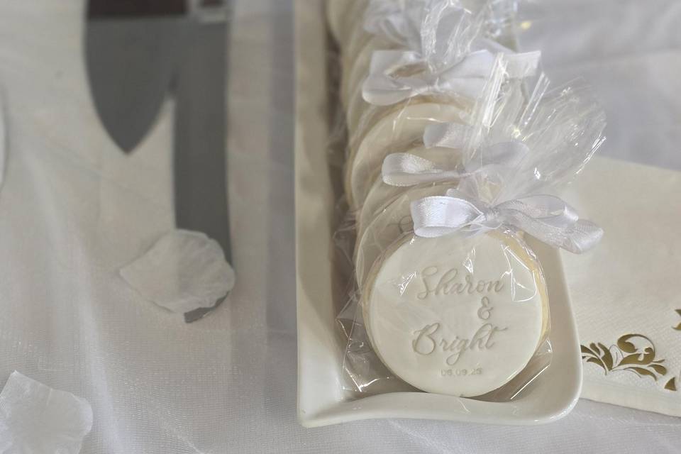 Sugar cookies favours