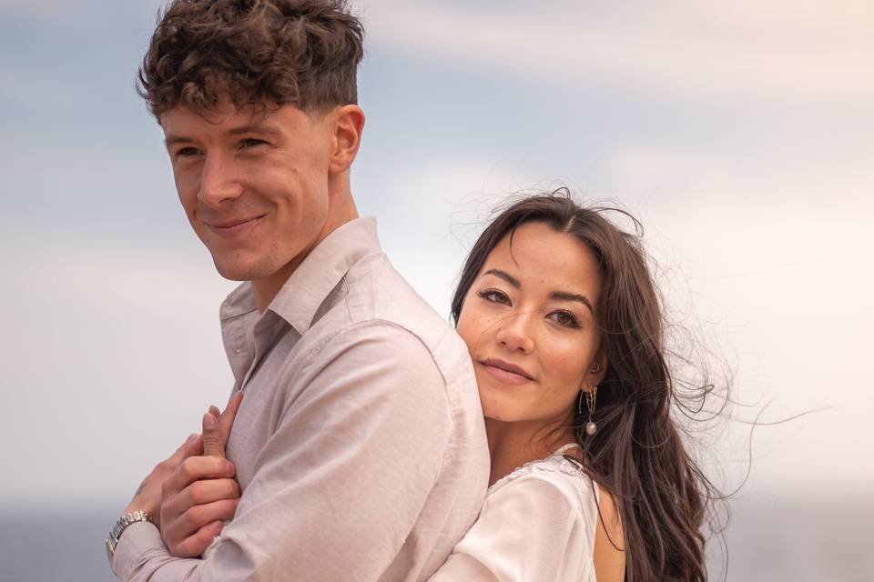 Beach elopement