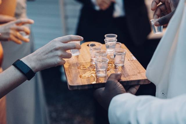 Serving Drinks to the Guests