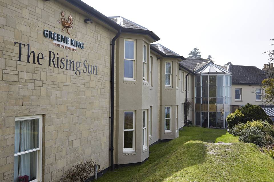 View of the Rising Sun Hotel