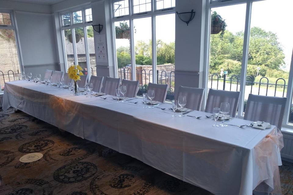 The top table