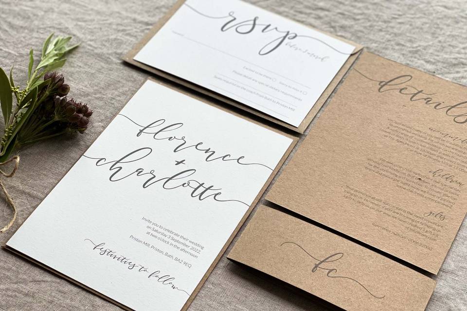 The Rivington Rustic Invite