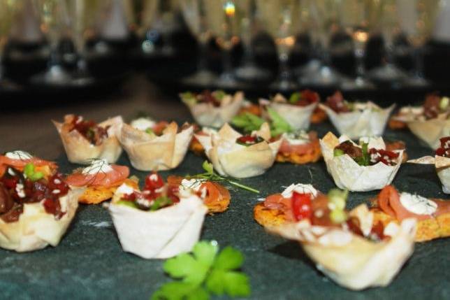 The Lakes Catering canapes