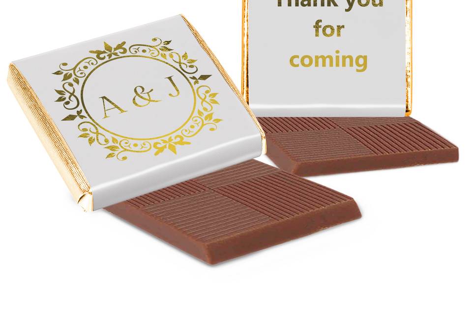 Personalised Chocolate Favors