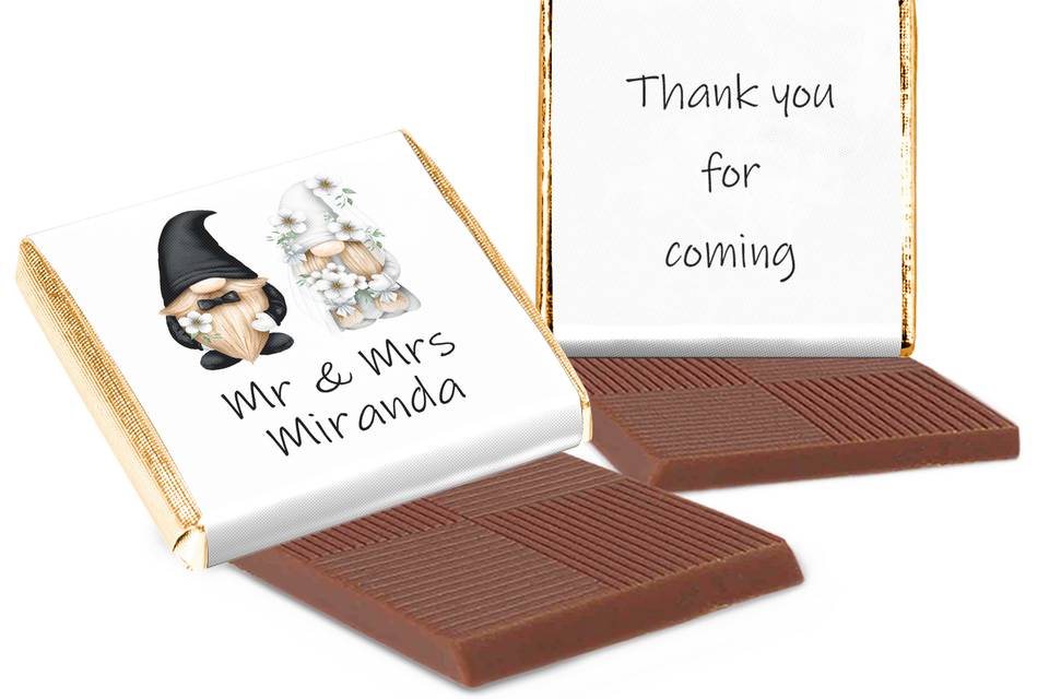 Cute Gonk Wedding Chocolates