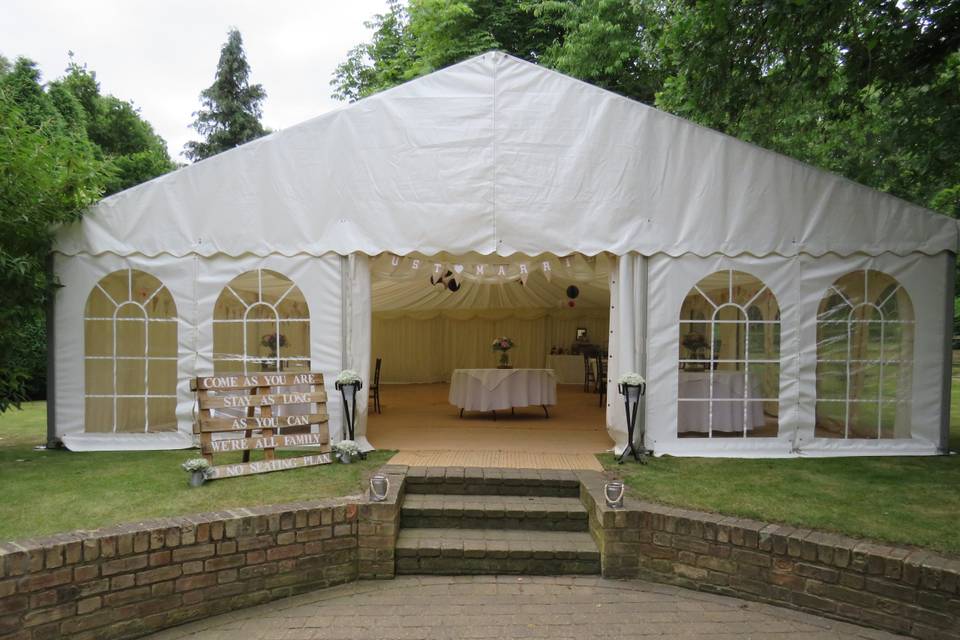 Marquee at the Cottage