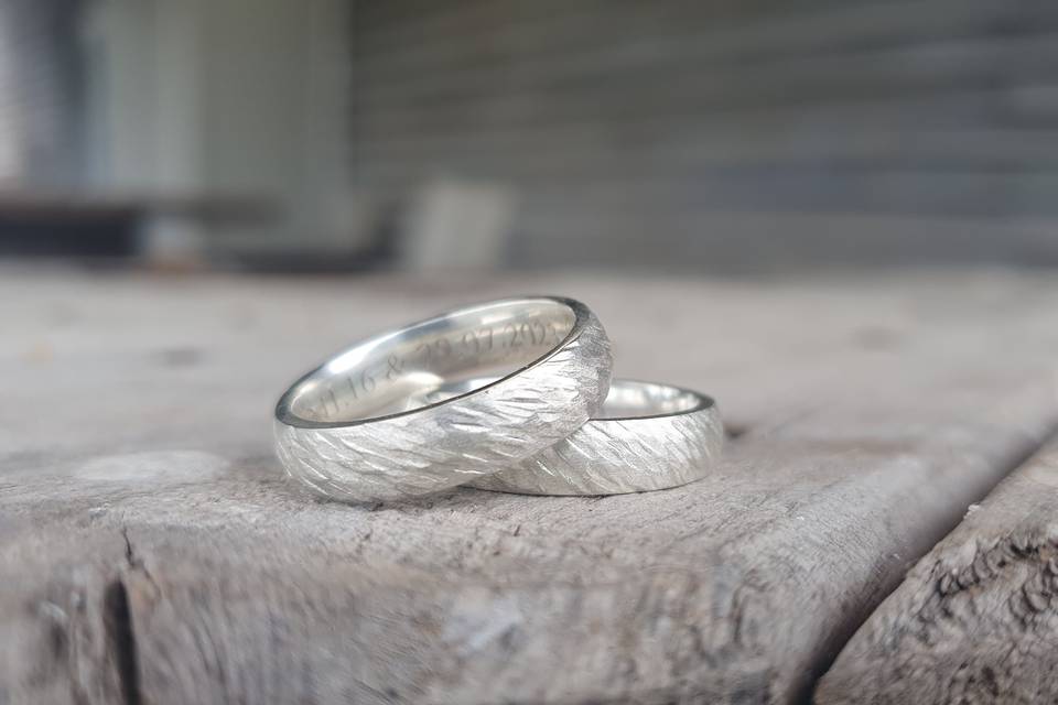 Textured Wedding Rings