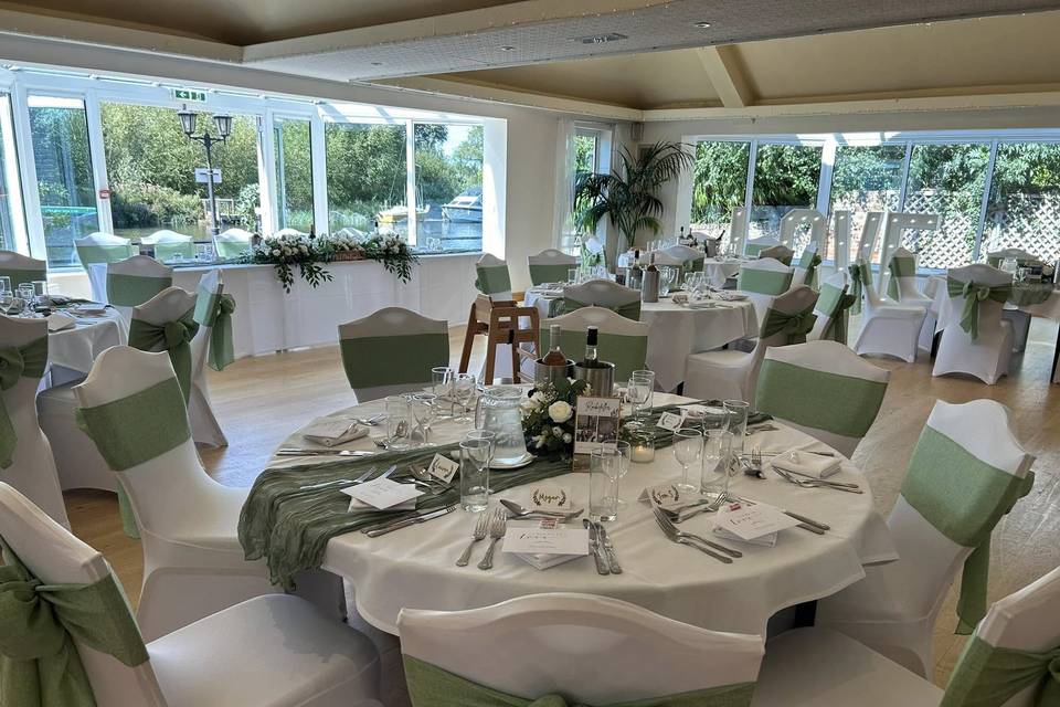 Staithe Suite wedding breakfas