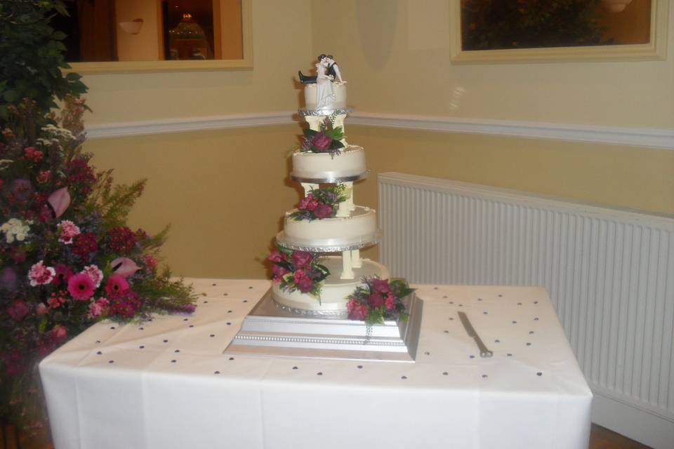 Wedding cake position