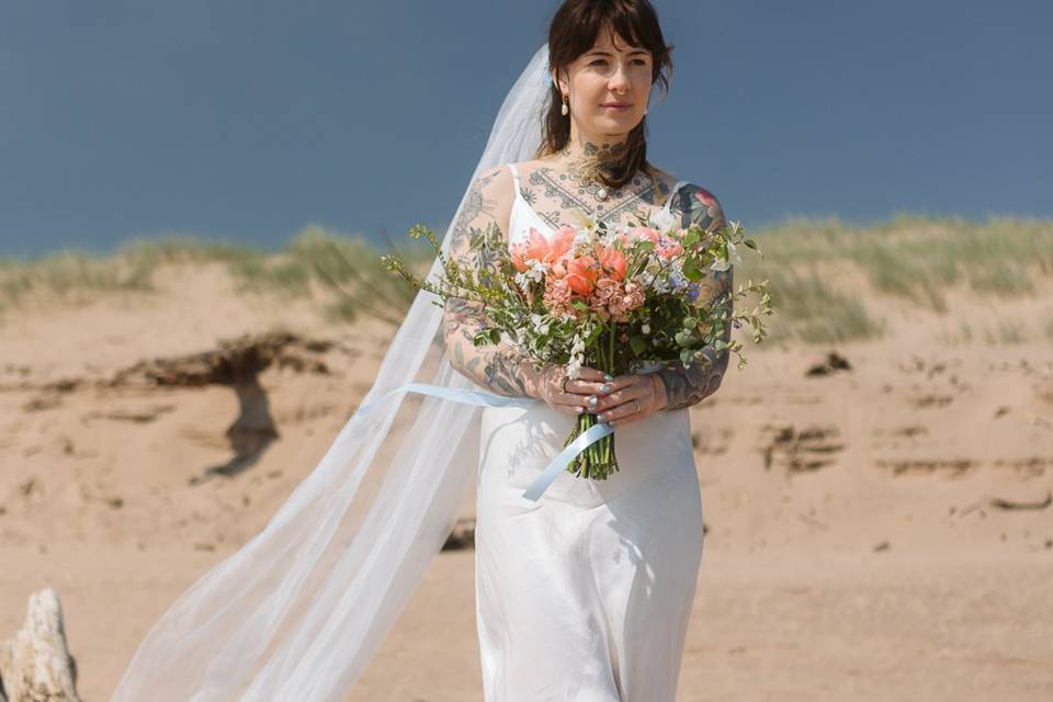 Beach elopement