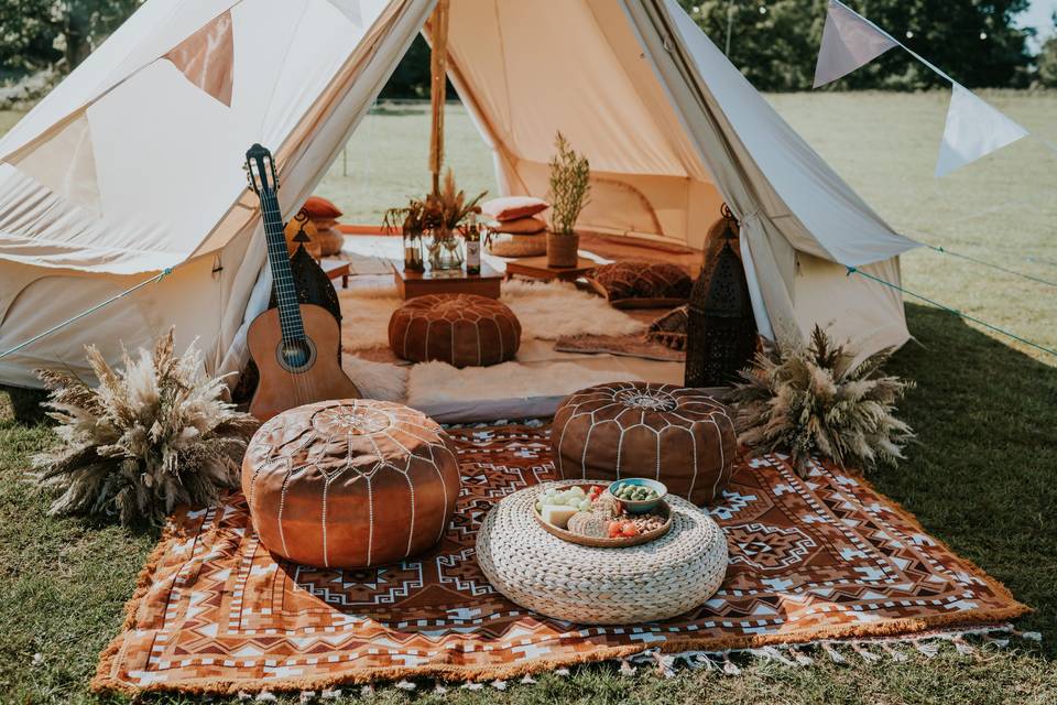 Bell tent chill out